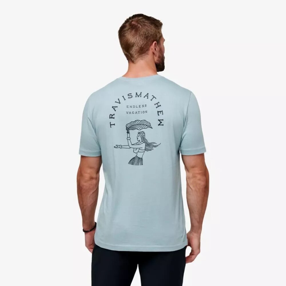 LARGE Travis Mathew Forbidden Isle Endless Vacation  Short Sleeve Tee TShirt - Picture 6 of 8